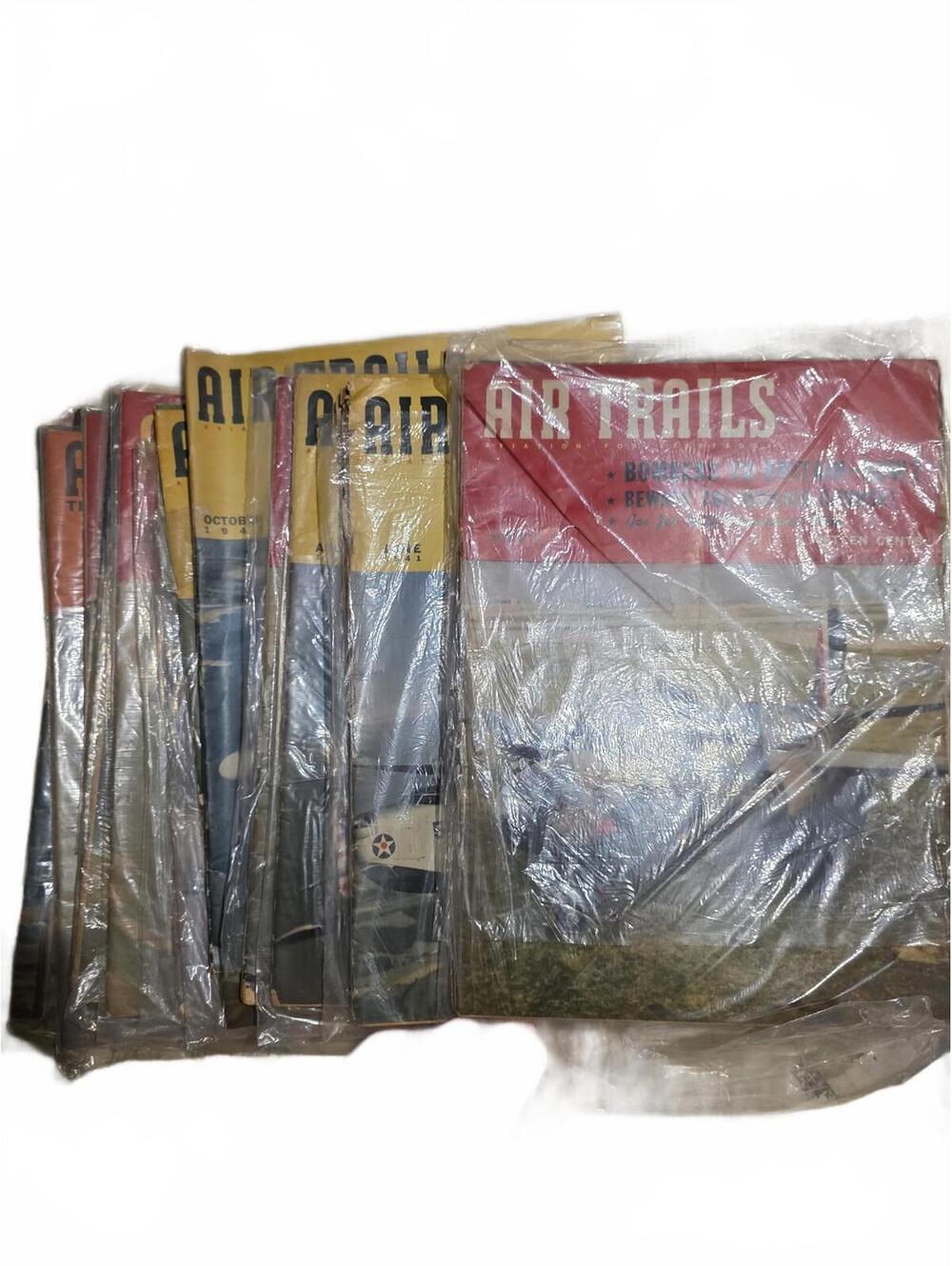 17 Vintage 1941-42 Air Trails Aviation Magazines Collection
